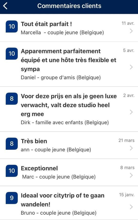Studio 2 Pers. Tourisme Et Business Lejlighed Namur Eksteriør billede